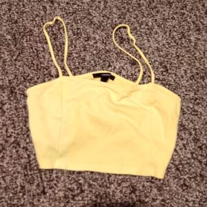 Forever 21 Light Yellow Camisole Top